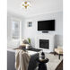 Artemis 10 Light 21 inch Modern Gold Semi Flush Mount Ceiling Light