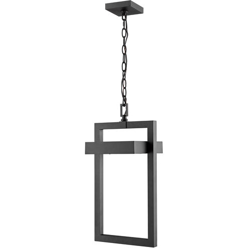 Luttrel LED 11 inch Black Outdoor Chain Mount Ceiling Fixture