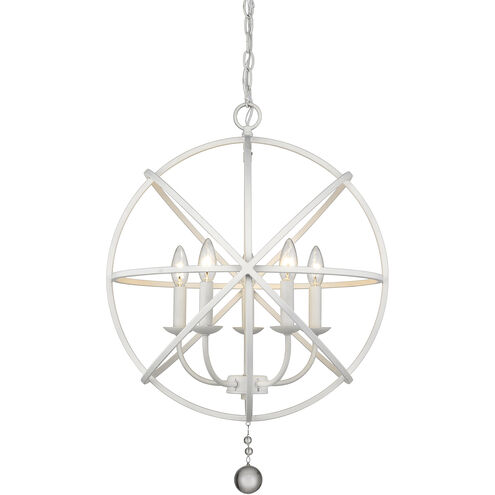Tull 5 Light 20 inch Matte White Chandelier Ceiling Light