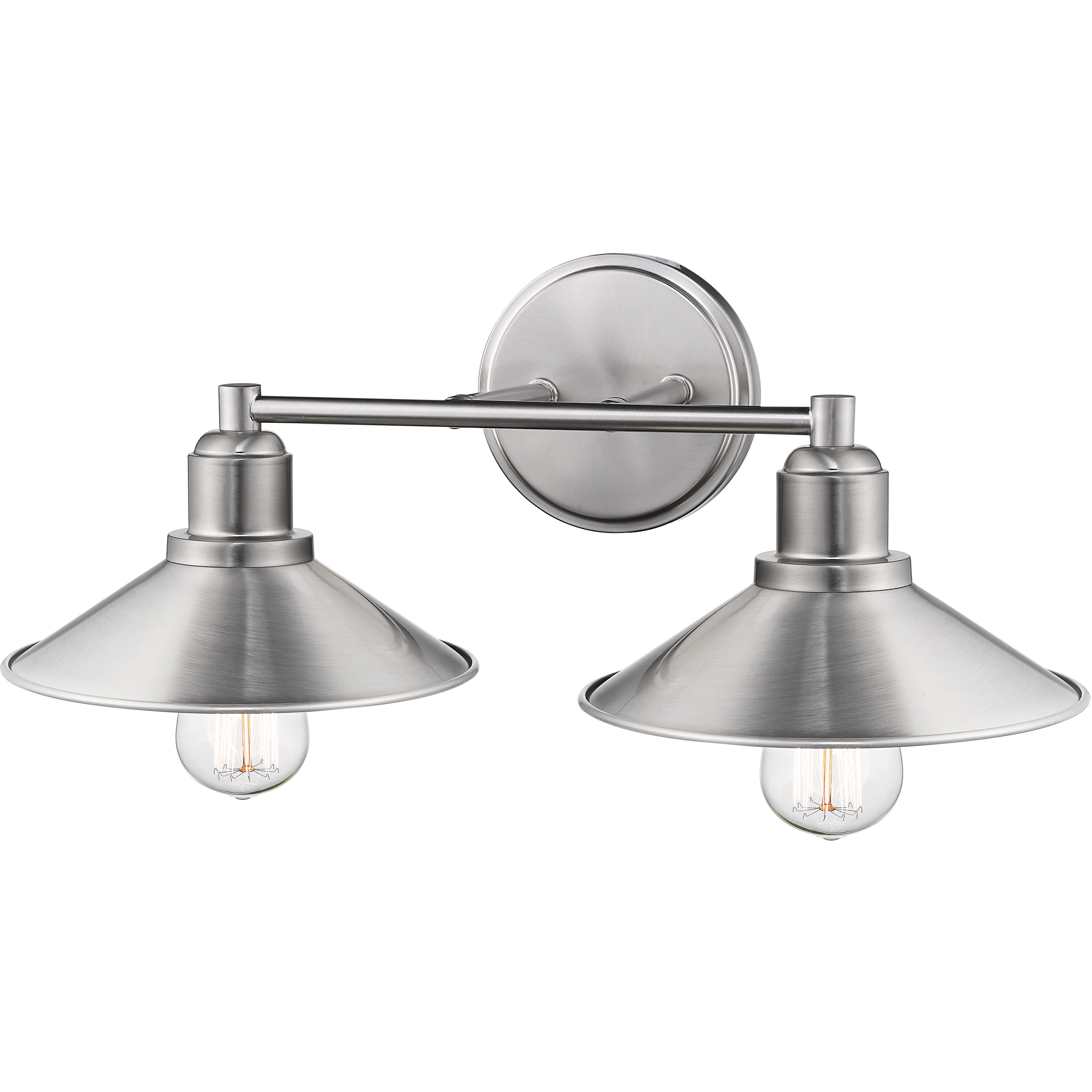 Casa 2 Light 18 inch Brushed Nickel Vanity Wall Light in Brushed Nickel Steel