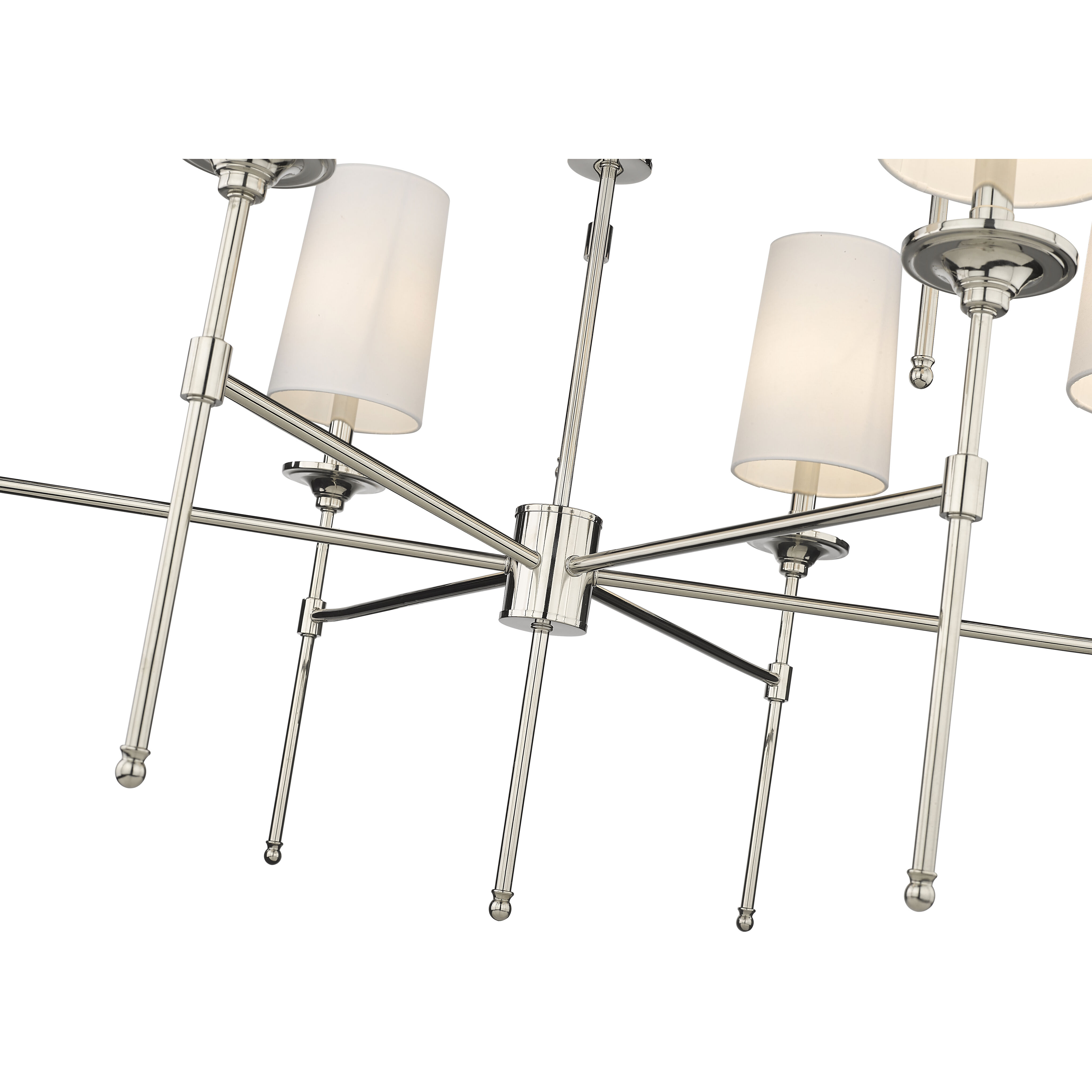 Emily 9 Light 38 inch Polished Nickel Chandelier Ceiling Light
