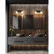 Grayson 2 Light 16 inch Matte Black Vanity Wall Light