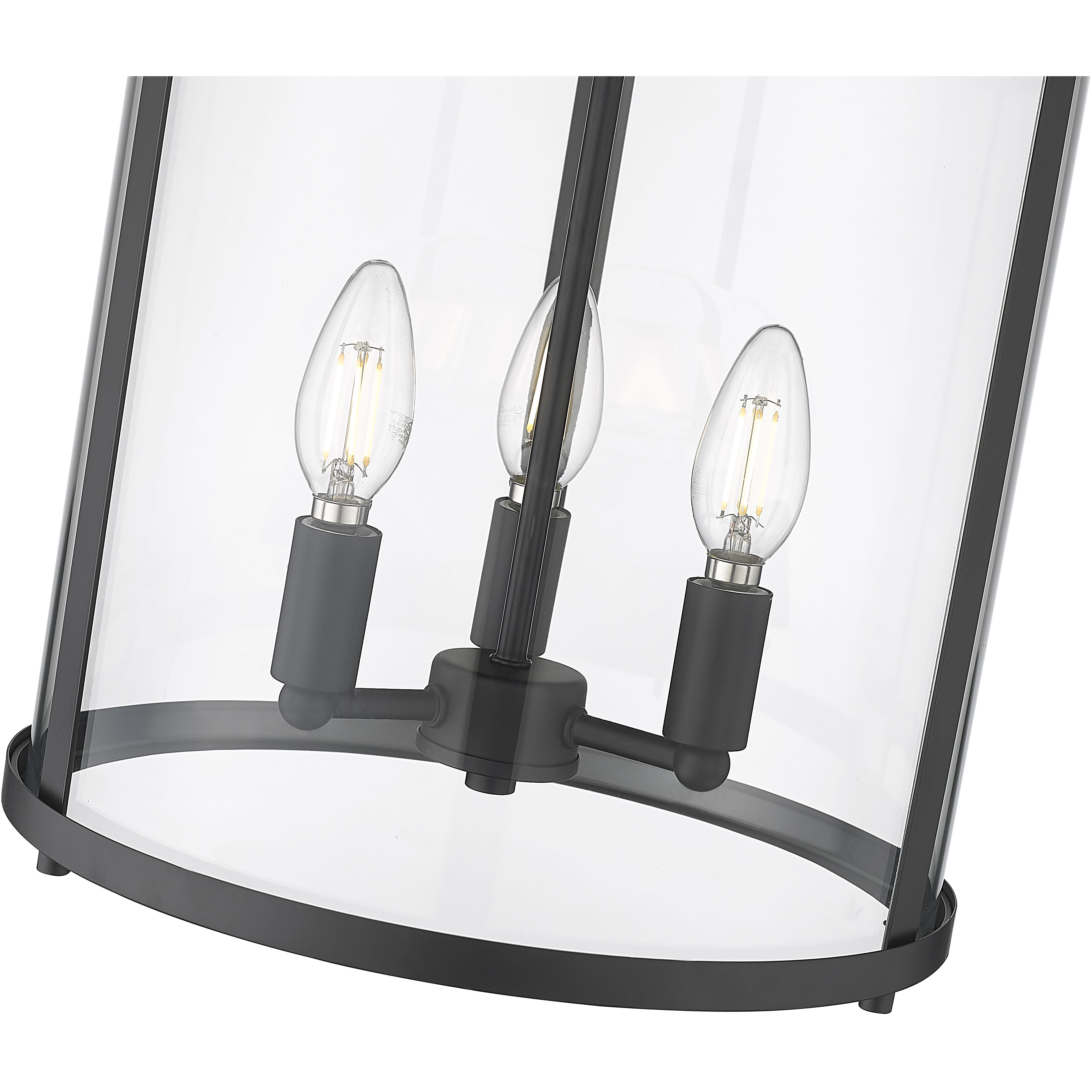 Thayer 3 Light 13 inch Matte Black Flush Mount Ceiling Light