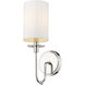 Ella 1 Light 5 inch Polished Nickel Wall Sconce Wall Light