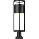 Luca LED 29.75 inch Black Outdoor Pier Mounted Fixture