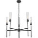Esme 5 Light 32 inch Matte Black Chandelier Ceiling Light
