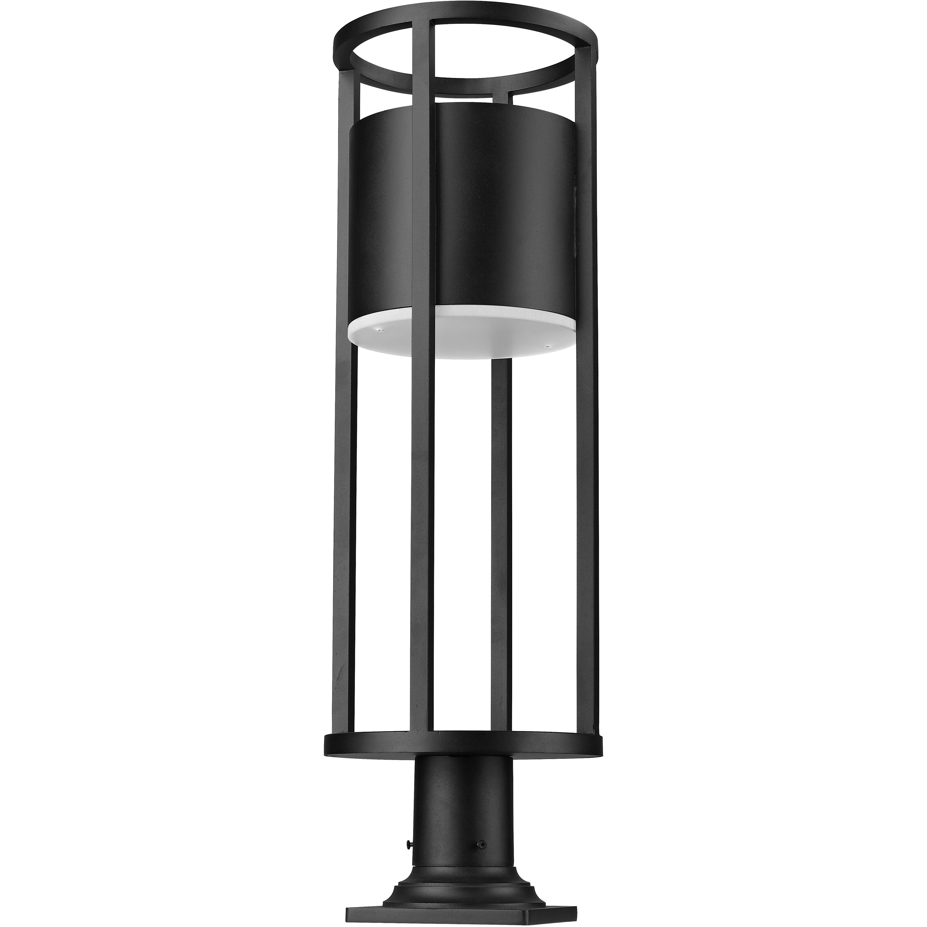 Luca LED 29.75 inch Black Outdoor Pier Mounted Fixture