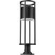 Luca LED 29.75 inch Black Outdoor Pier Mounted Fixture