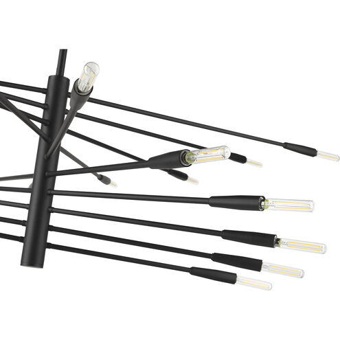 Ascension 20 Light 47.5 inch Matte Black Chandelier Ceiling Light