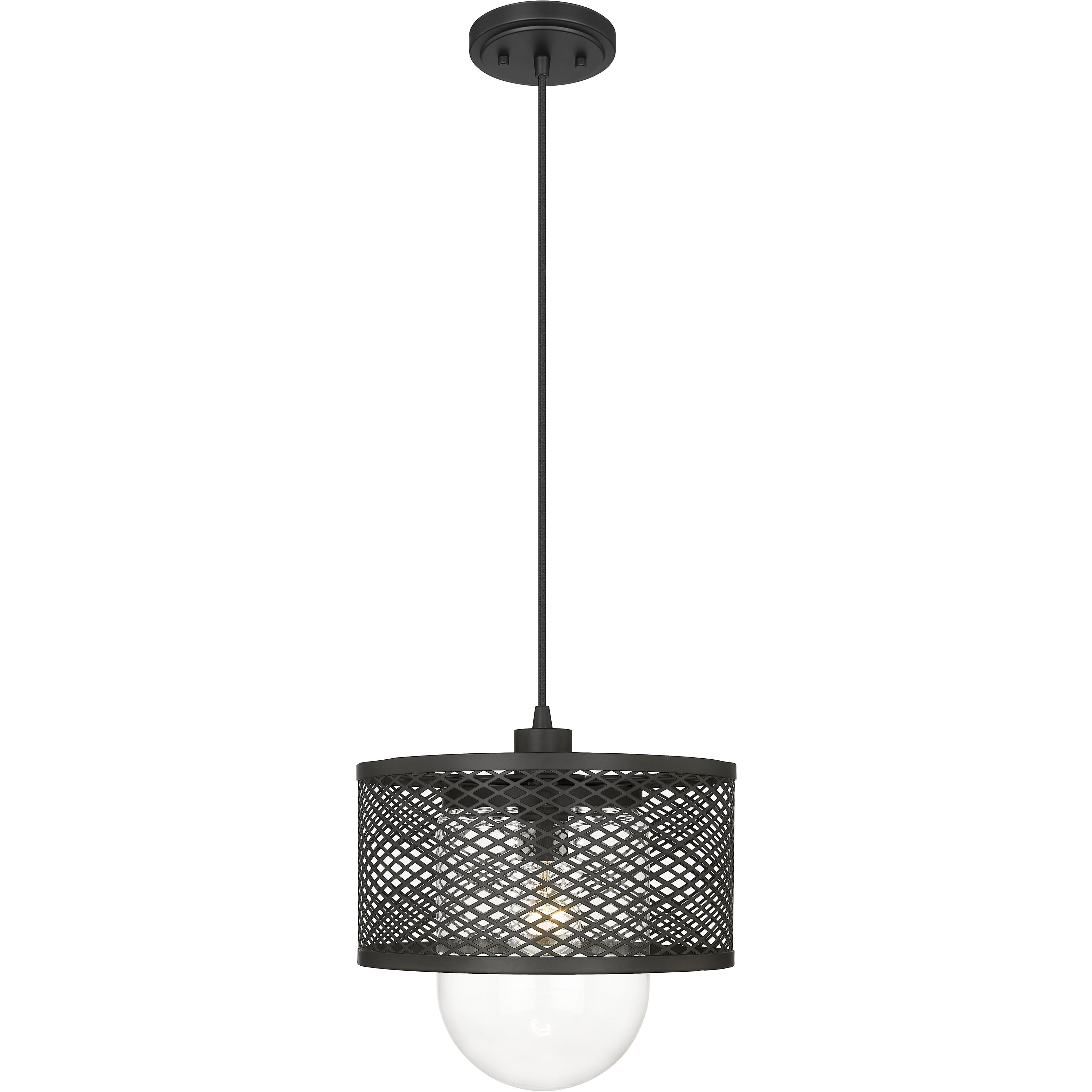 Kipton 1 Light 11 inch Matte Black Pendant Ceiling Light