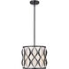 Harden 3 Light 12 inch Matte Black Pendant Ceiling Light