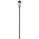 Gannon 3 Light 149.5 inch Black Outdoor Post Mounted Fixture in G9