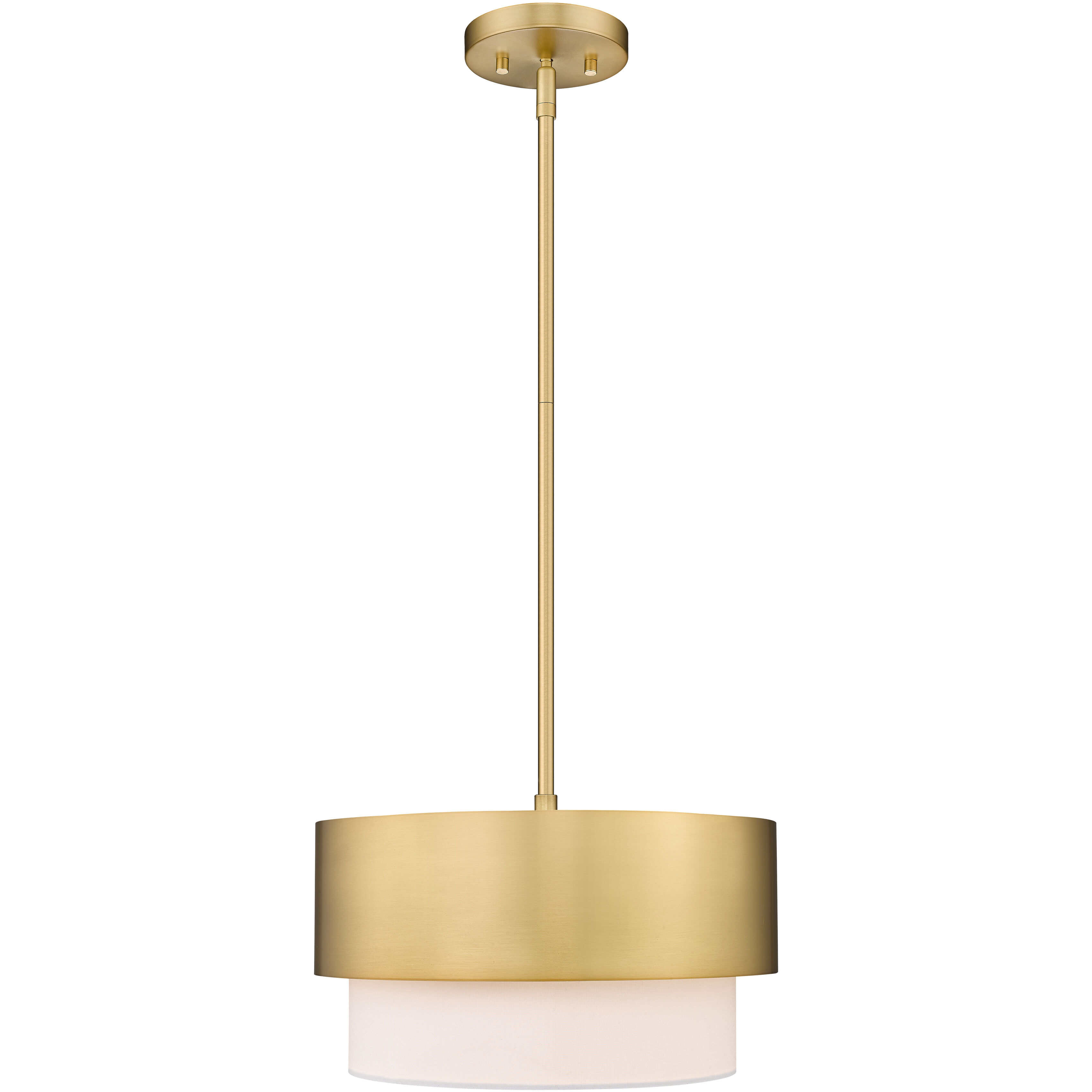 Counterpoint 1 Light 12 inch Modern Gold Pendant Ceiling Light