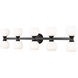 Artemis 10 Light 45 inch Matte Black Vanity Wall Light