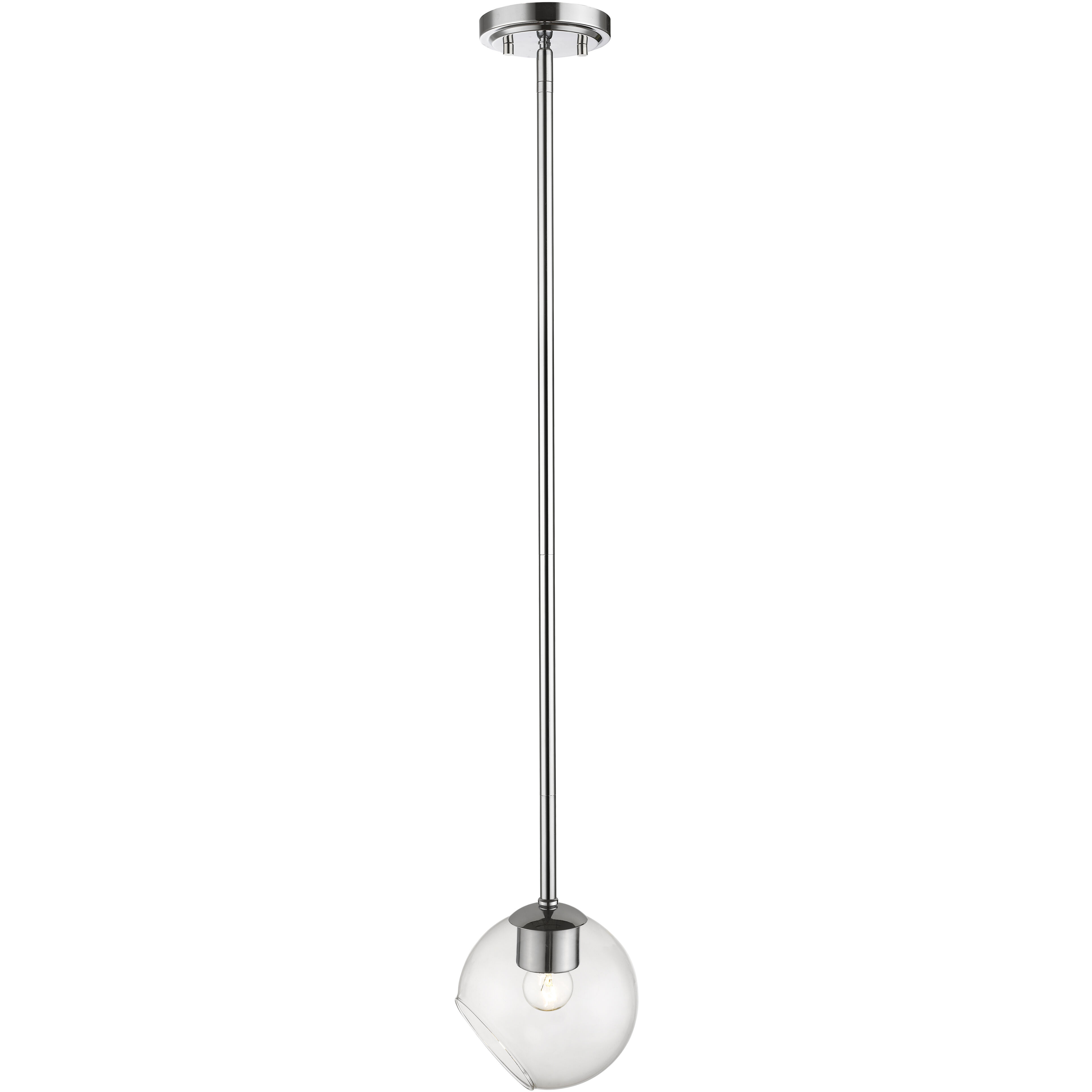 Marquee 1 Light 5.7 inch Chrome Pendant Ceiling Light