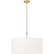 Linden LED 24 inch Modern Gold Pendant Ceiling Light