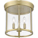 Thayer 3 Light 13 inch Luxe Gold Flush Mount Ceiling Light