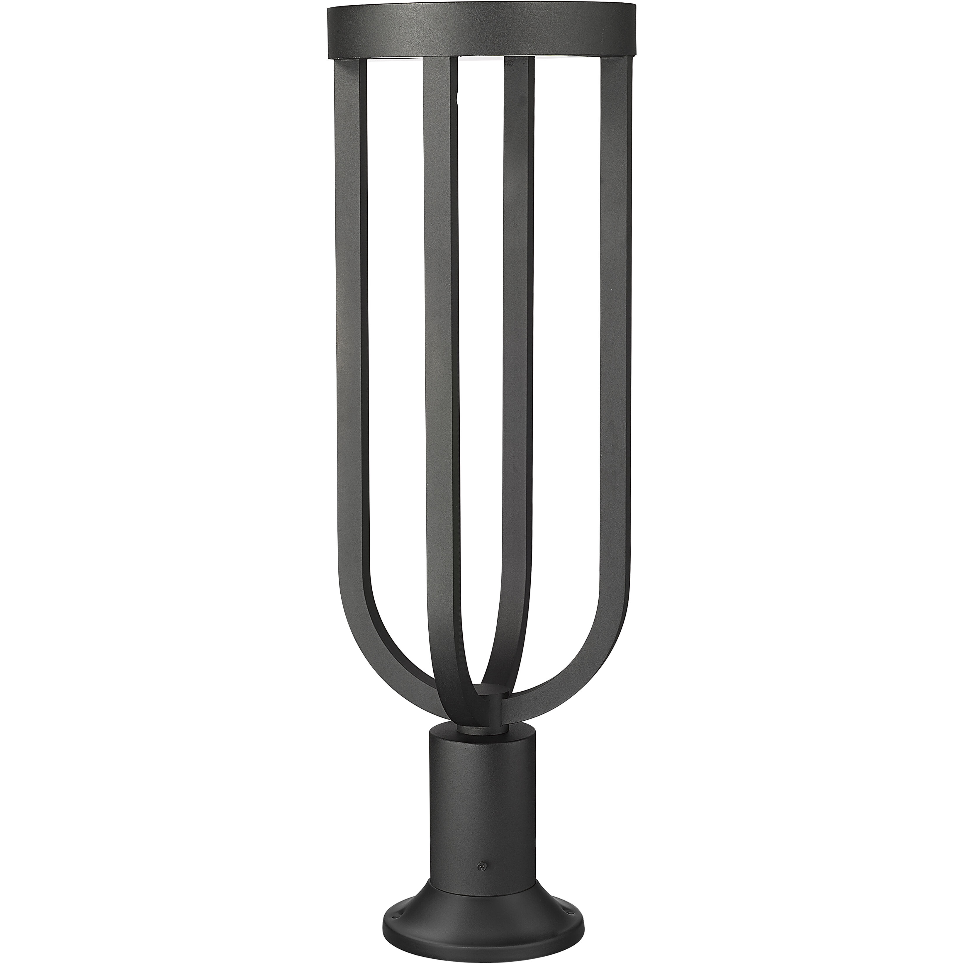Leland LED 28.25 inch Sand Black Outdoor Pier Mounted Fixture