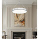 Quinn LED 32 inch Satin Nickel Pendant Ceiling Light
