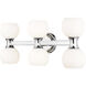 Artemis 6 Light 25 inch Chrome Vanity Wall Light