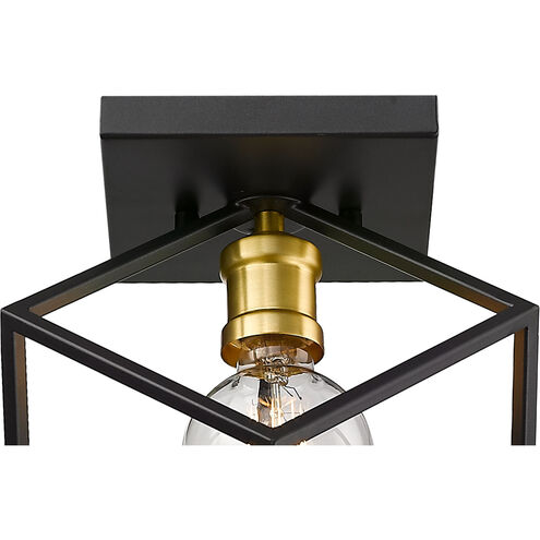 Vertical 1 Light 10 inch Bronze/Olde Brass Flush Mount Ceiling Light