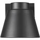 Asher LED 5 inch Black Outdoor Wall Light