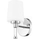 Henri Vanity Wall Light in Chrome