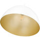 Vega 1 Light 16 inch Matte White Pendant Ceiling Light