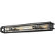 Titania 4 Light 40 inch Black and Brushed Nickel Vanity Wall Light
