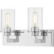 Savannah 2 Light 16.25 inch Bathroom Vanity Light