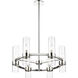 Datus 6 Light 26 inch Polished Nickel Chandelier Ceiling Light