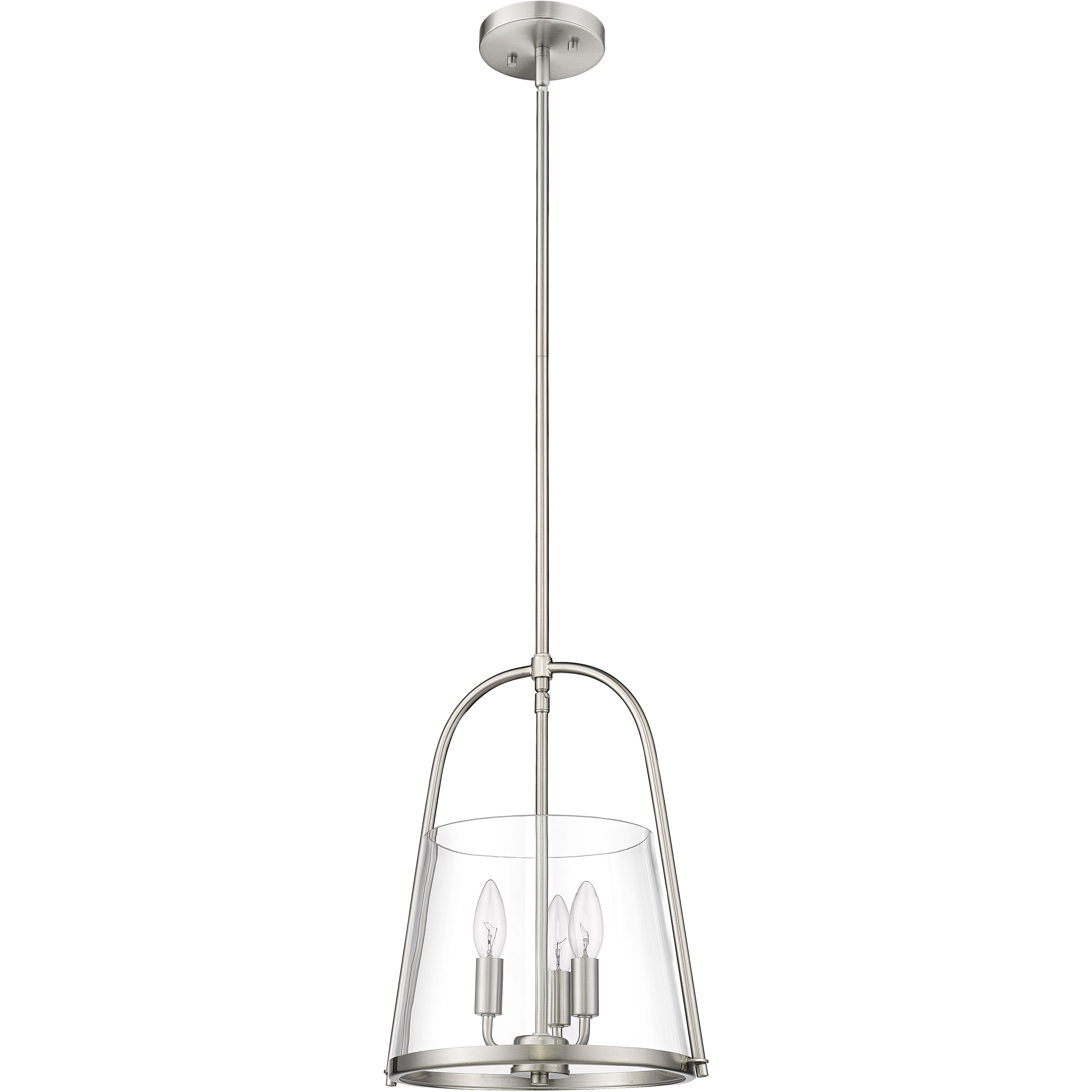 Archis 3 Light 12 inch Brushed Nickel Pendant Ceiling Light