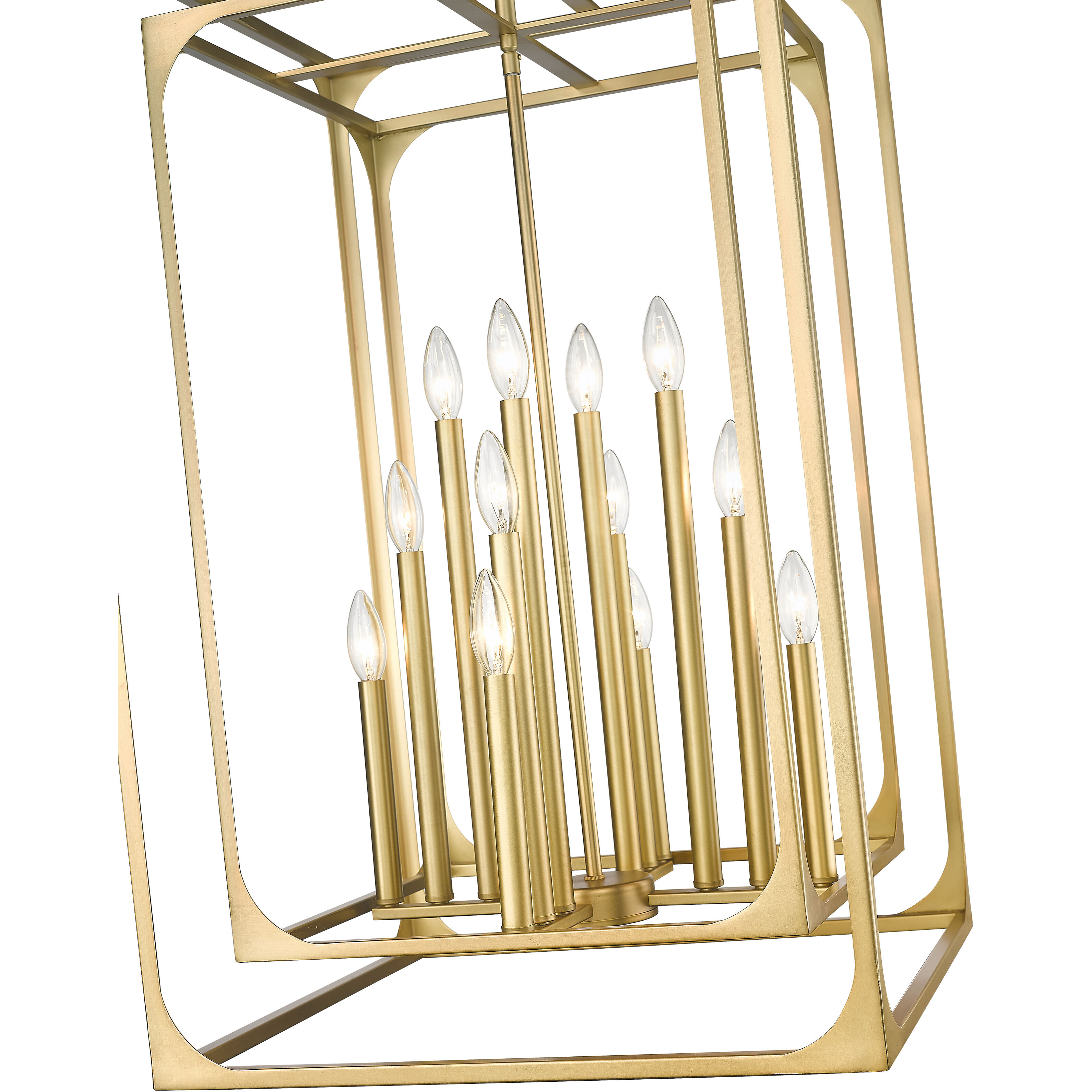 Easton 12 Light 20.5 inch Rubbed Brass Chandelier Ceiling Light