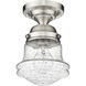 Vaughn 1 Light 6 inch Brushed Nickel Flush Mount Ceiling Light