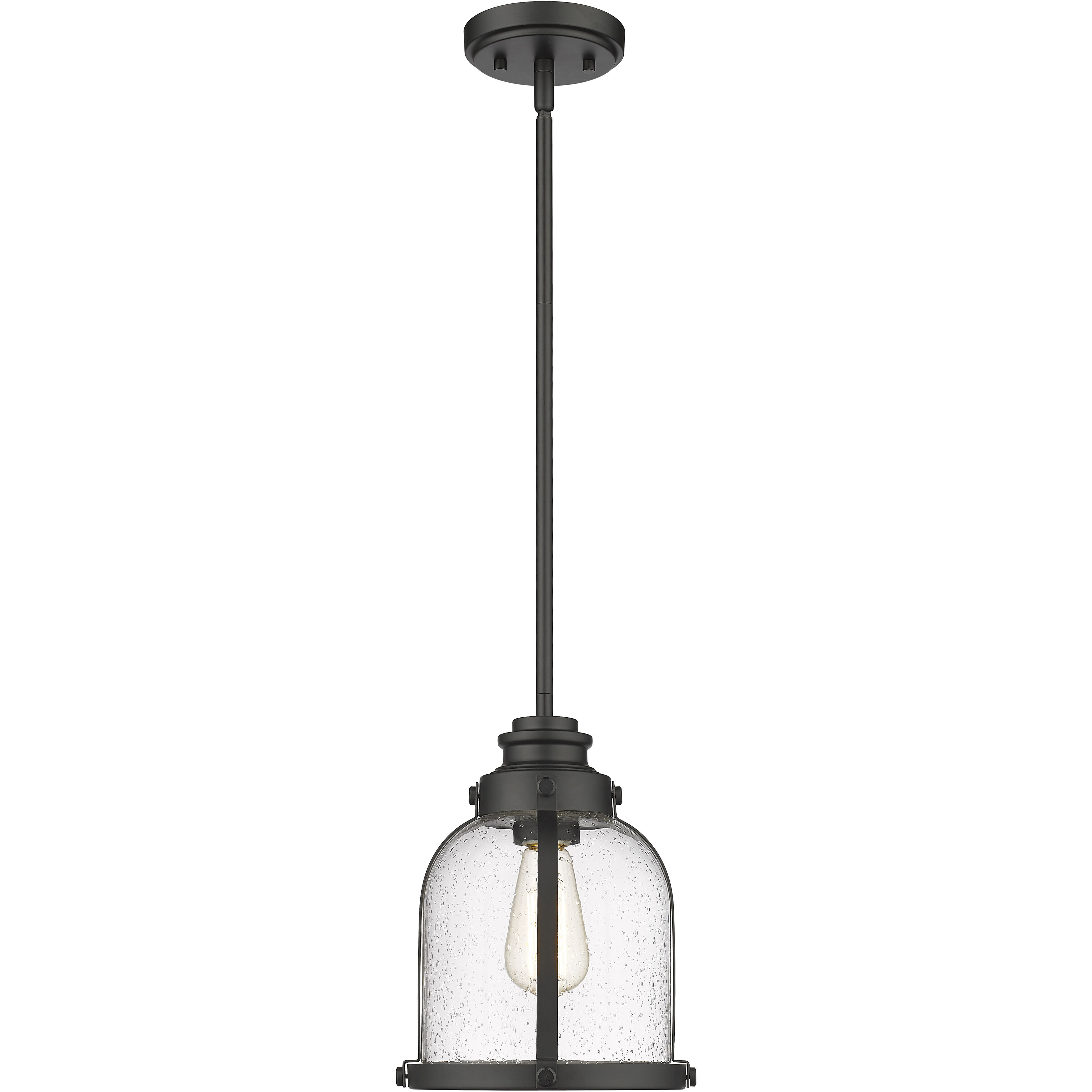 Burren 1 Light 8.75 inch Matte Black Pendant Ceiling Light