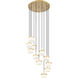 Renaud LED 28 inch Modern Gold Chandelier Ceiling Light