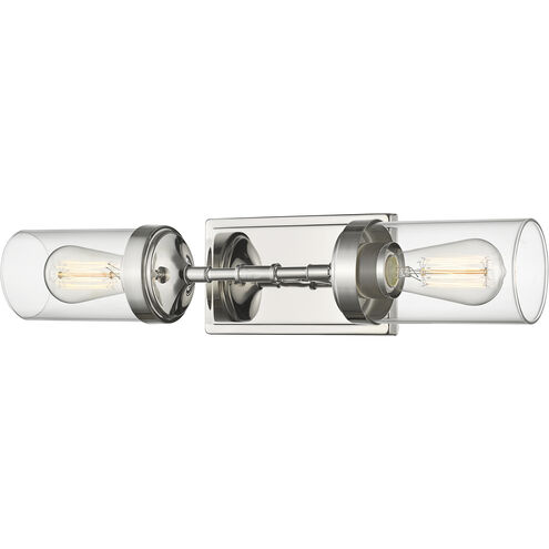 Calliope 2 Light 20.75 inch Polished Nickel Wall Sconce Wall Light