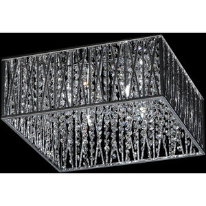 Terra 4 Light 16.25 inch Chrome Flush Mount Ceiling Light