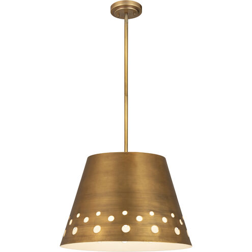 Katie 1 Light 18 inch Rubbed Brass Chandelier Ceiling Light