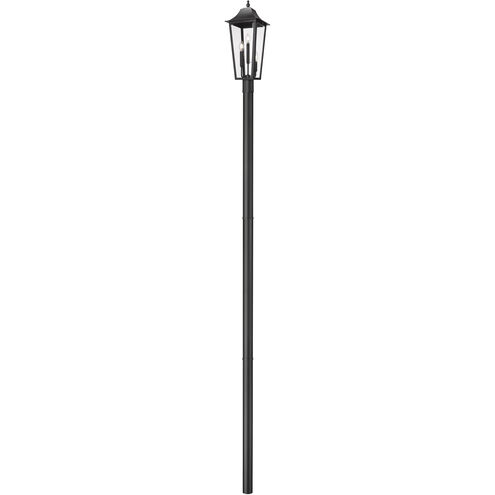 Gannon 3 Light 144.75 inch Black Outdoor Post Mounted Fixture in G9