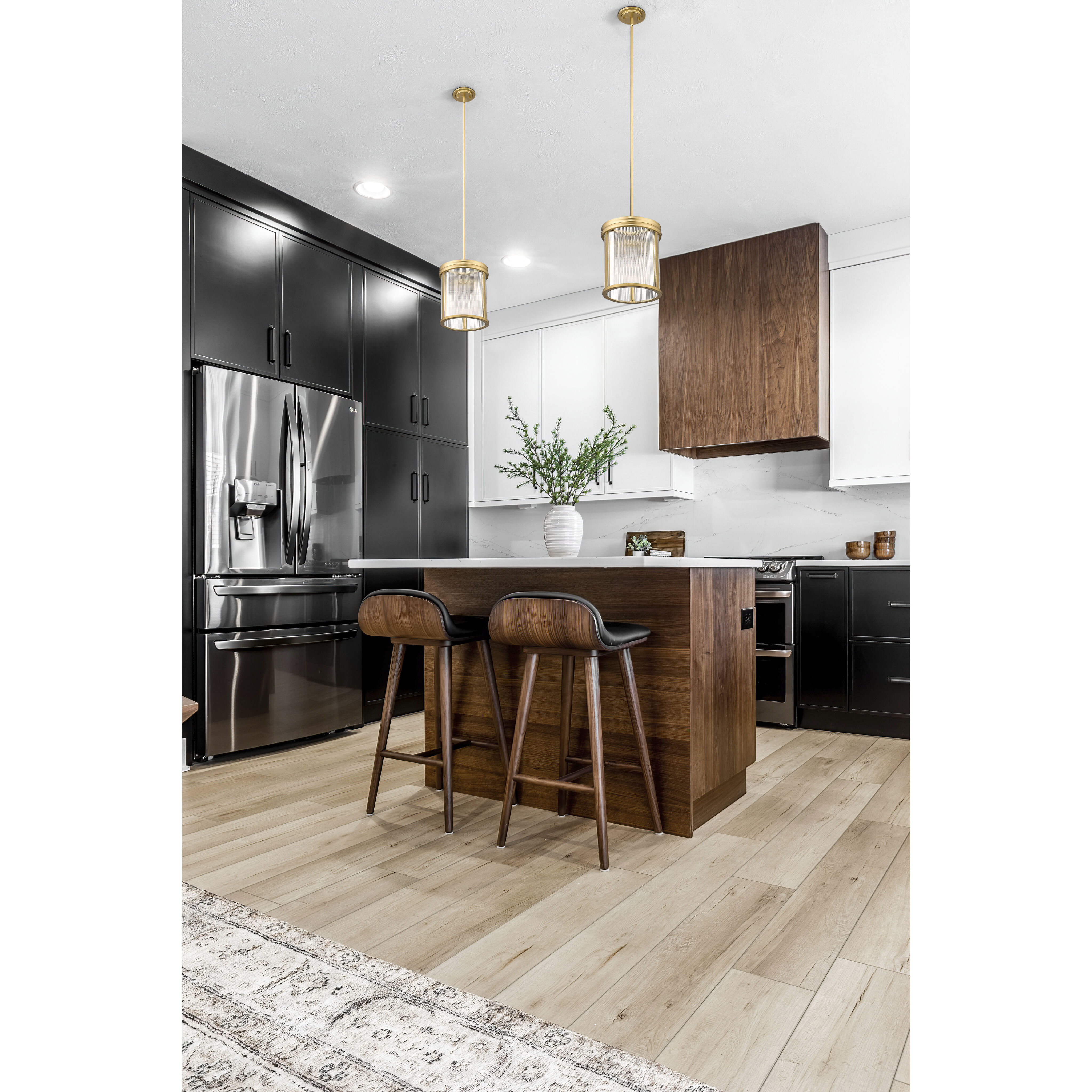 Carnaby 3 Light 10 inch Modern Gold Pendant Ceiling Light