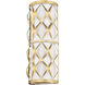 Harden 3 Light 8 inch Modern Gold Wall Sconce Wall Light