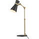 Soriano 25.25 inch 60.00 watt Matte Black and Heritage Brass Table Lamp Portable Light