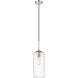Monty 1 Light 5.25 inch Brushed Nickel Pendant Ceiling Light