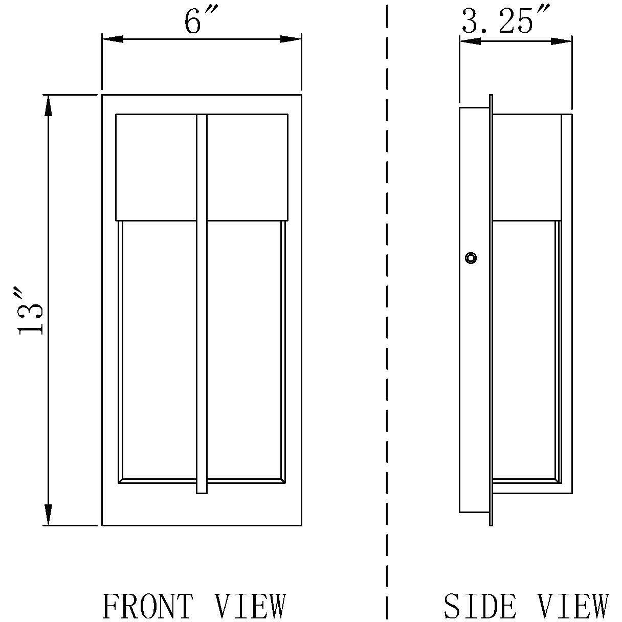Nyx Outdoor Wall Light in Black, LED