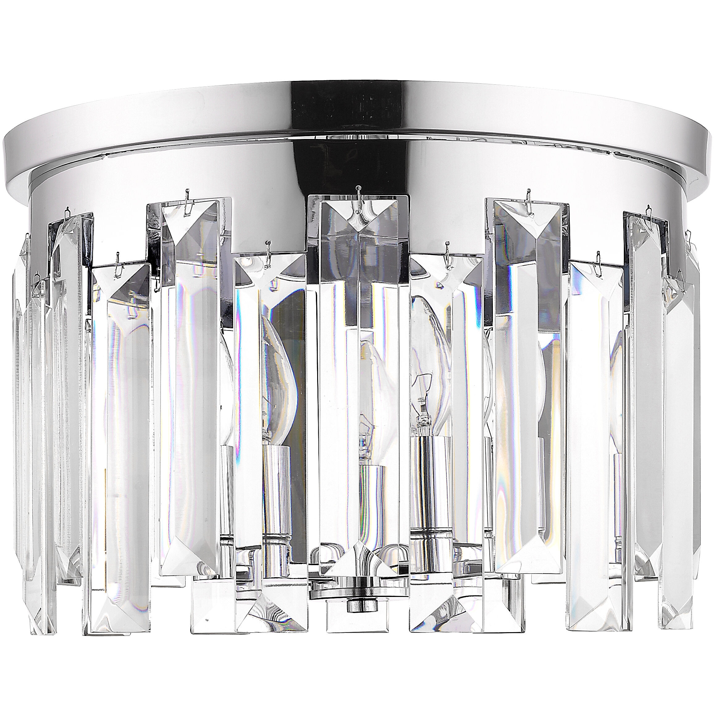 Cormac 4 Light 15.75 inch Chrome Flush Mount Ceiling Light in 14