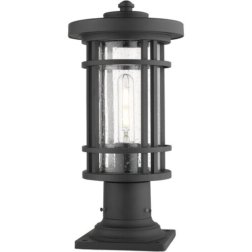 Jordan 1 Light 16.75 inch Black Outdoor Pier Mounted Fixture