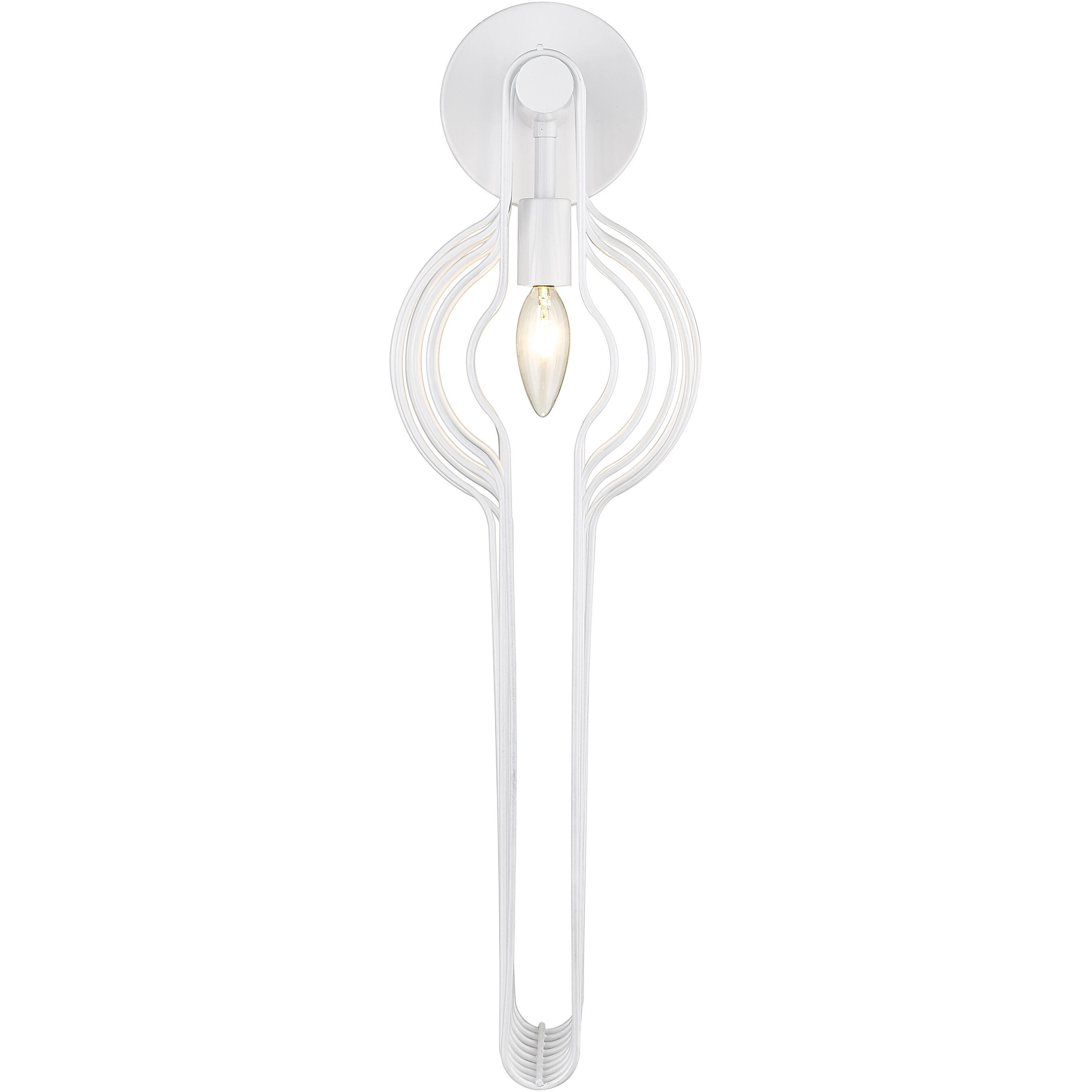 Contour 1 Light 7.75 inch White Wall Sconce Wall Light