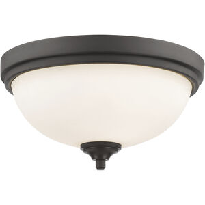 Bordeaux 2 Light 13 inch Bronze Flush Mount Ceiling Light