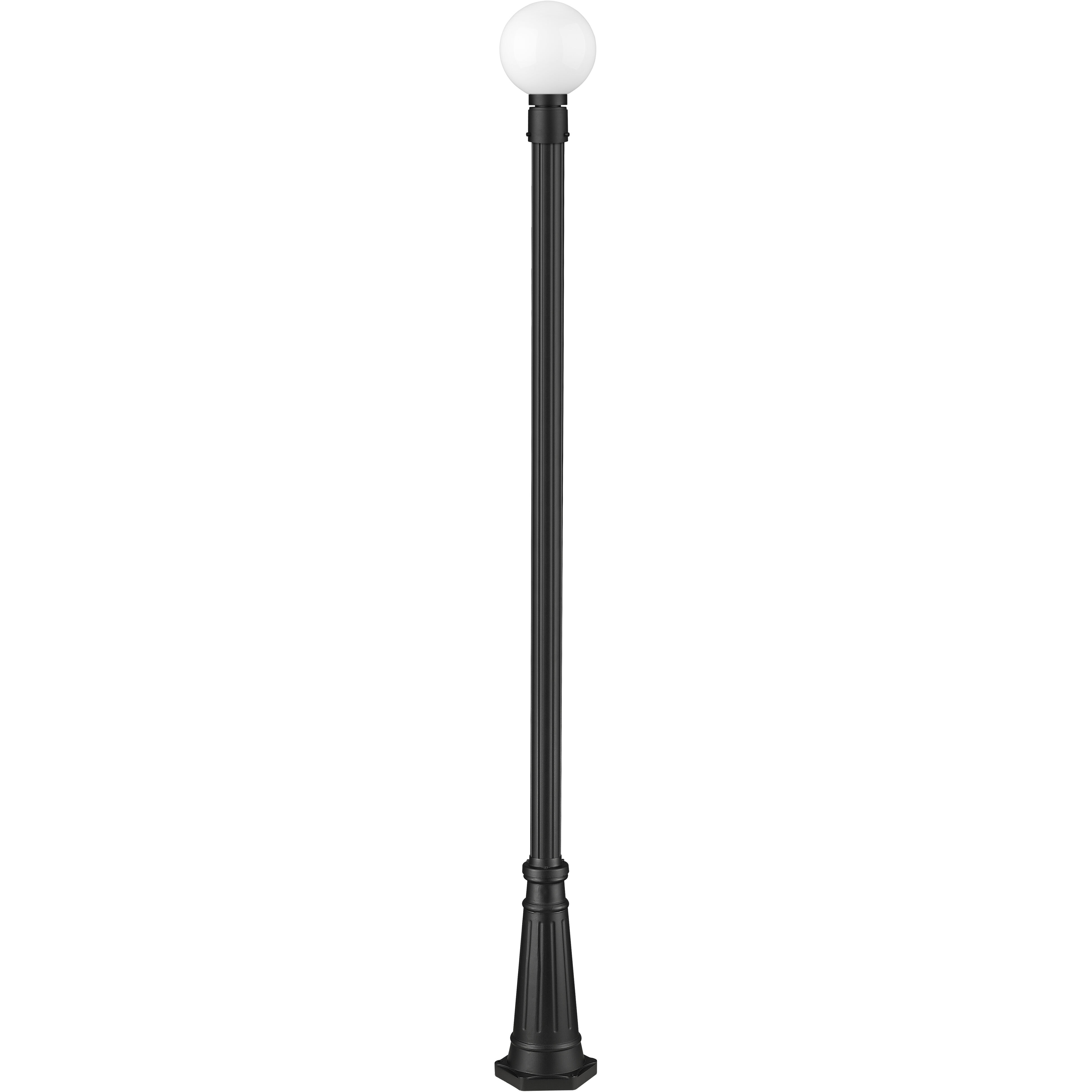 Laurent 1 Light 105.5 inch Black Outdoor Post Mounted Fixture